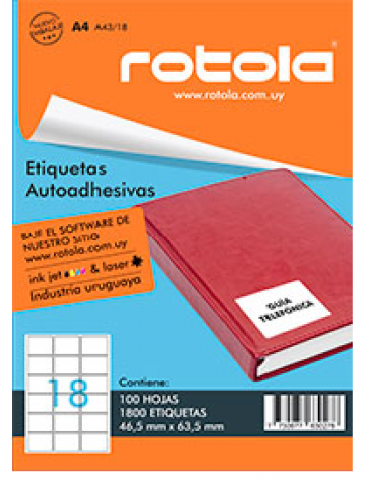 ETIQUETA ROTOLA A41/18 X10